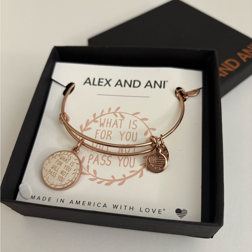 Alex and Ani Gold Tone Inspirational Bangle